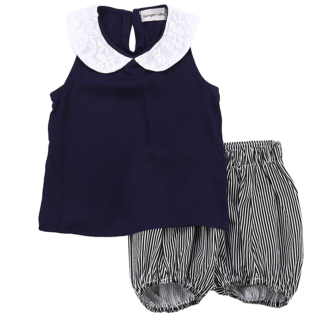 Toddler Kid Baby Girl Tank Tops Shirt+Pants Summer Beach Outfit Clothes 2PCS Set