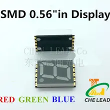 0,5" 0.56in SMD цифровая трубка 1 цифра светодиодный модуль дисплея красный/зеленый/синий 0,56 дюйма 7 сегментный цифровой 0,56 дюйма светодиодный дисплей
