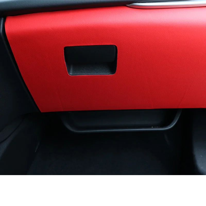 Lsrtw2017 волокна кожаный автомобильный брелок с внутренняя анти-kick коврик для Chevrolet Cavalier - Название цвета: leather red 1 pcs