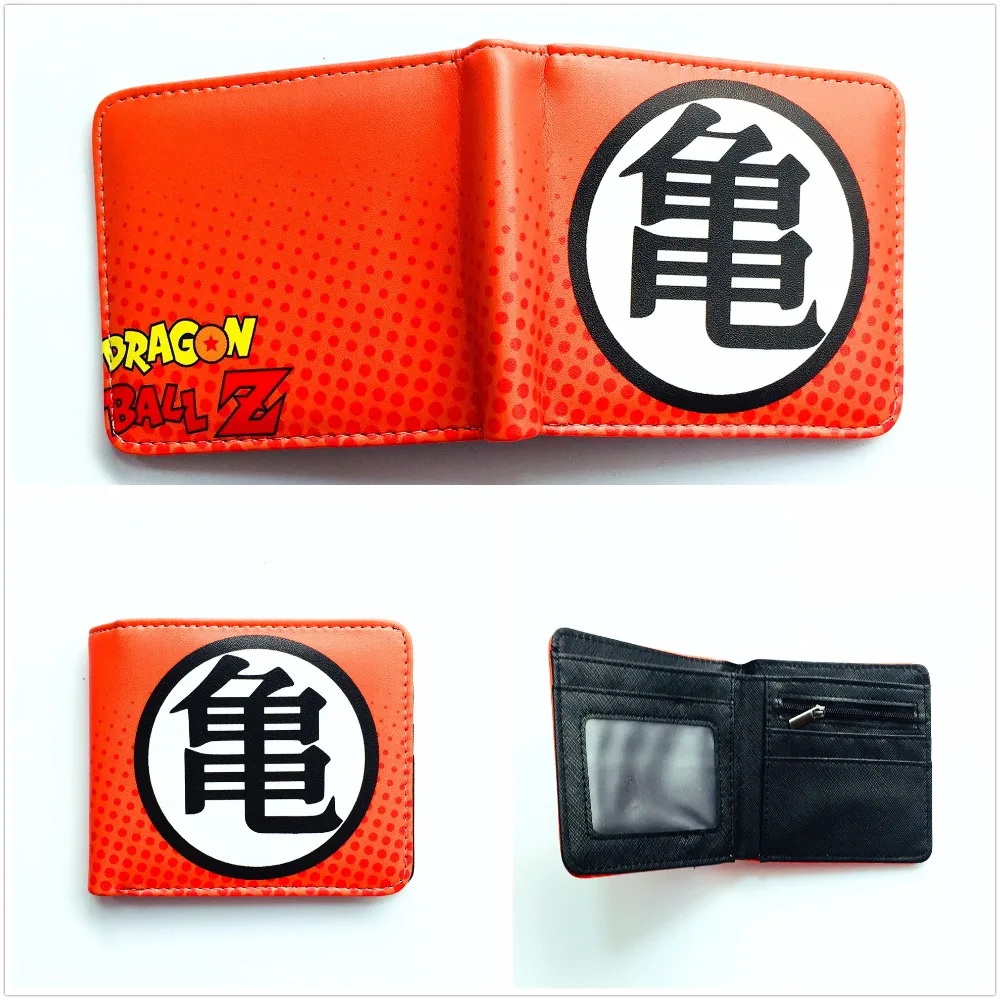2018 New Japanese Anime Dragon Ball Z Wallet Men Short PU Leather Purse