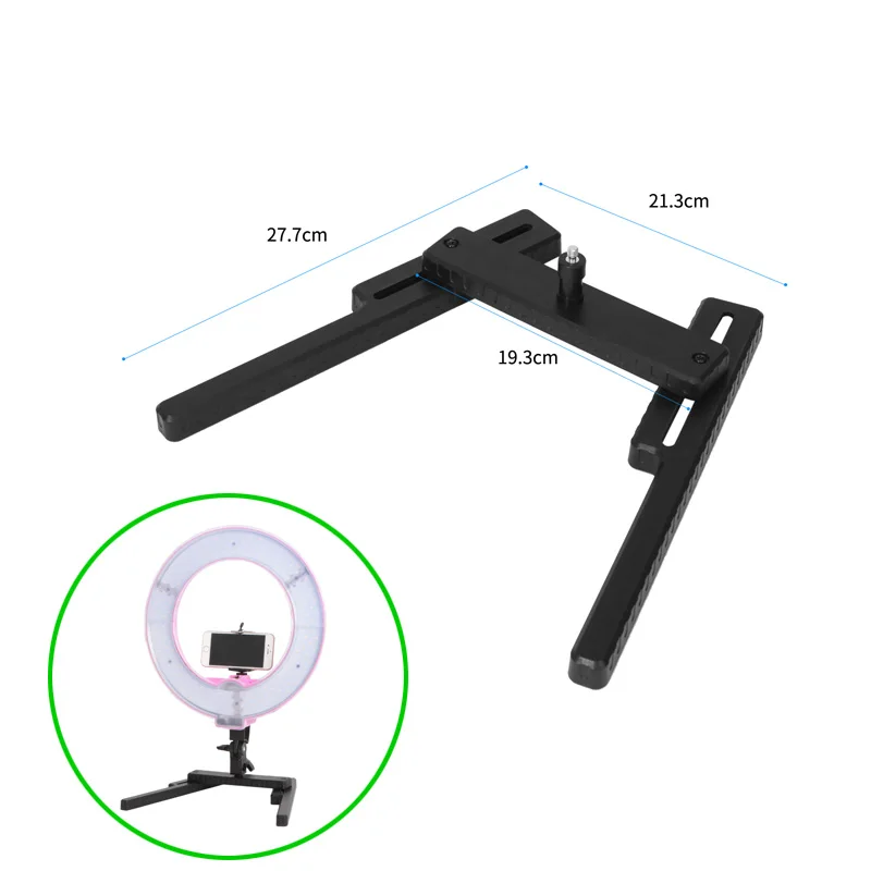 

Mini Table Tripod Mount Stand Foldable LED Ring Desktop Stand Bracket For Photo Ring Video LED Lamp Lighting