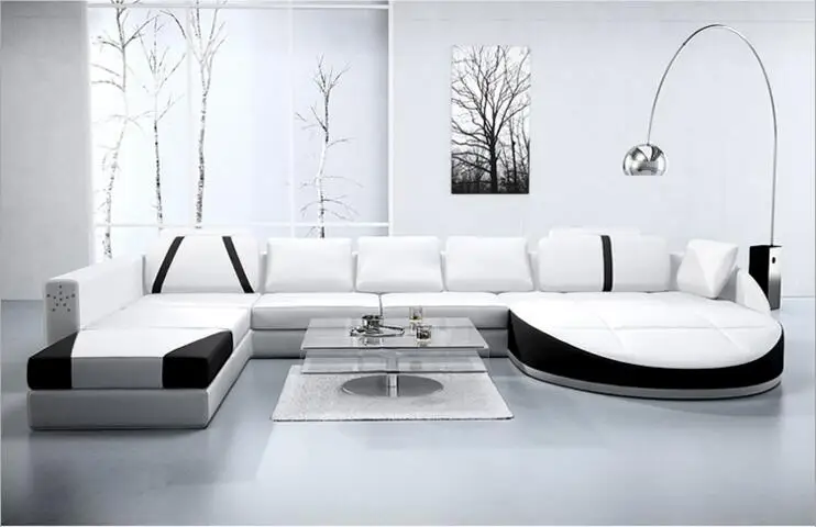 US $1.250.00 modern style  living room Genuine leather sofa a1283