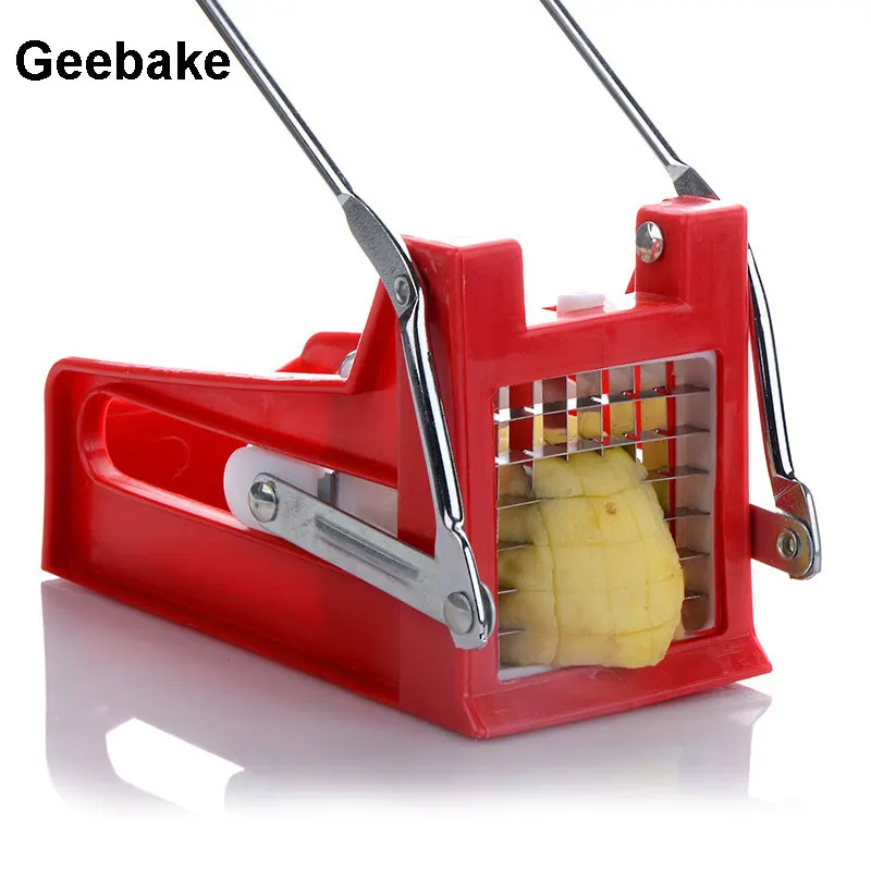 

Geebake Kitchen Practical Convenient Gadget Creative Hand Push Potato Cutter Useful Kitchen Tool