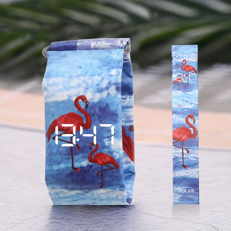 

womens mens Paper watch Creative fashion electronic wristwatches waterproof man ladies digital clocks Free shipping