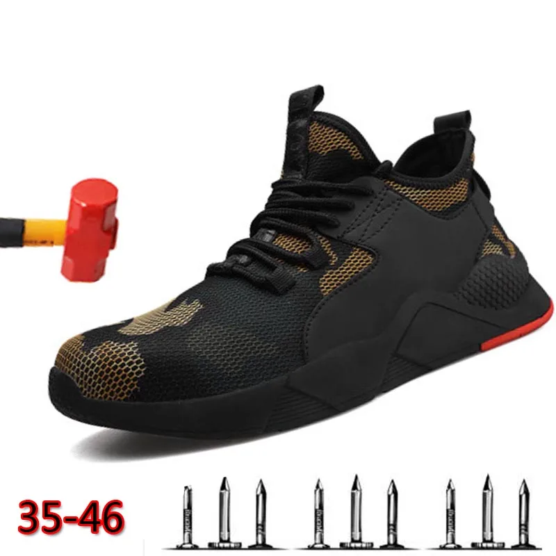 sport fashion shoes steel toe