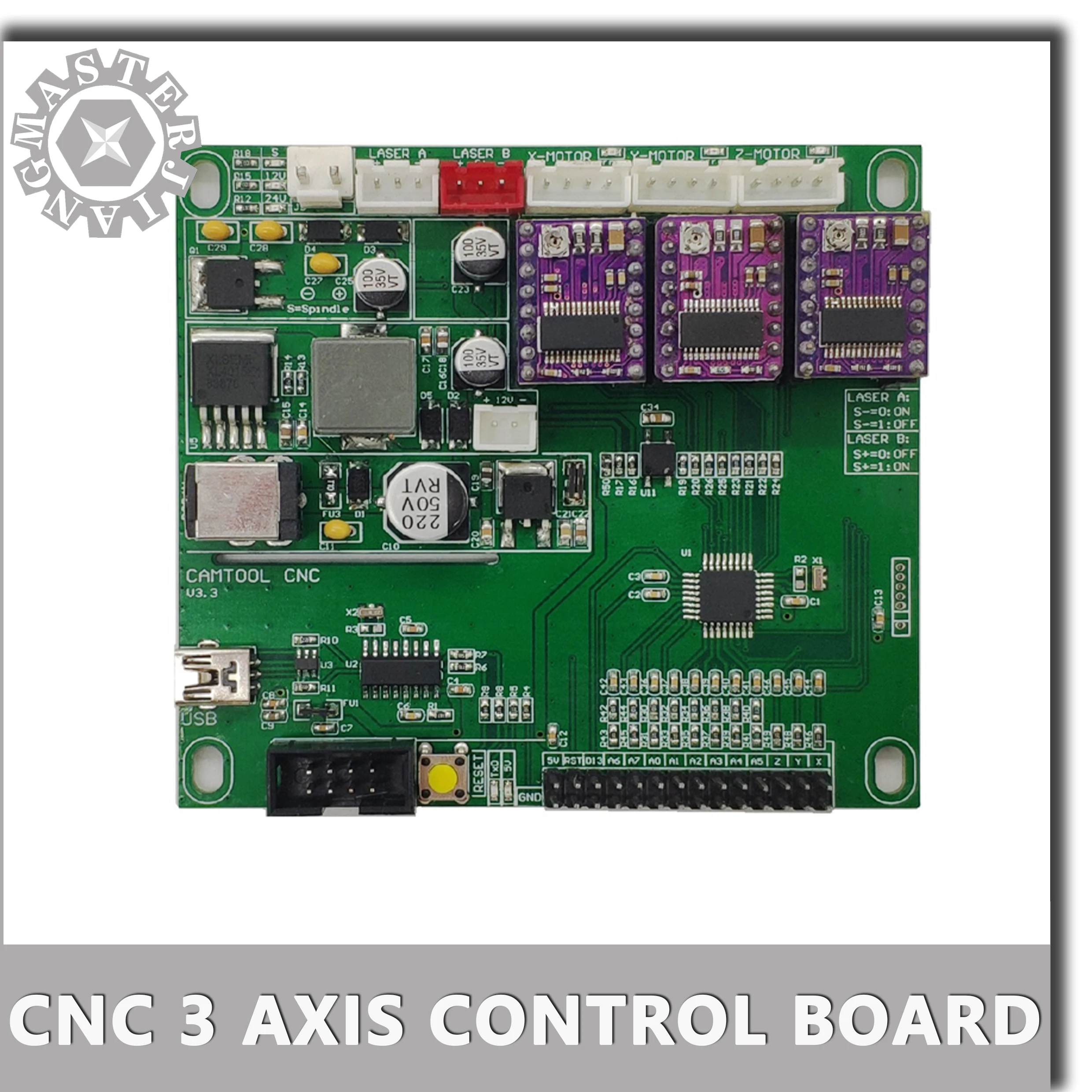 CNC GRBL0.9 USB порт гравировальный станок плата управления 3 оси лазерный DRV8825 sup офлайн