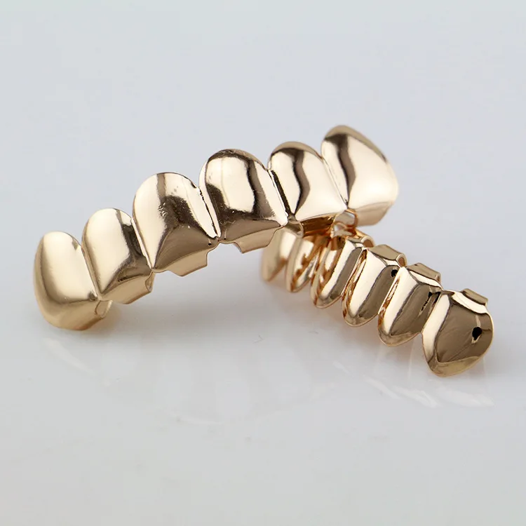 Hip Hop Rer Teeth Grillz Caps Fangs Top Bottom Smooth Grill Hip Hop Rer Teeth Grillz Caps Fangs Top Bottom Smooth Grill Groll Sets For Mouth Jewelry Silver Gold Colors Yt0002 Us980
