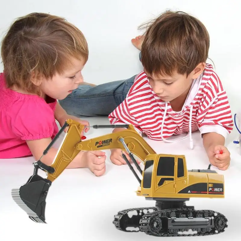 5/6 канальный RC грузовик экскаватор дистанционное управление моделирование гусеничный трактор игрушки для детей
