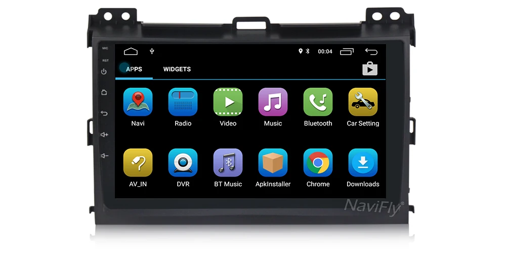 Top NaviFly Android 8.1 Car GPS Navigation Radio for Toyota Land Cruiser Prado 120 2004 to 2009 Auto Multimedia stereo player WIFI 8