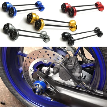 

KEMiMOTO For YAMAHA MT-09 Front and Rear Axle Crash Mushrooms Protectors Slider TRACER MT09 FZ09 FZ 09 2014-2016 XSR900 700