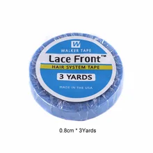 1 rolo 0.8cm * 3 jardas super cabelo azul fita adesiva dupla-face para extensão do cabelo/peruca do laço/peruca de peruca