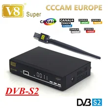 freesat v8 super powervu DVB-S2 support 3g iptv newcad wifi satellite receiver iptv openbox+1 Year Europe Cccam cline Server