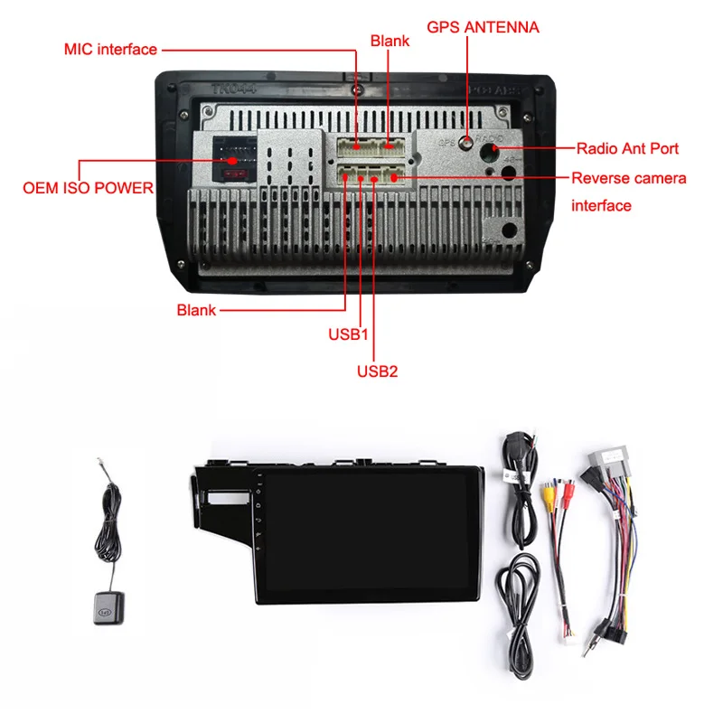 Top 10.1" 2.5D IPS Screen Android 8.1 Car DVD Player GPS For Honda Fit 2014 2015 2016 audio radio stereo navigator bluetooth wifi 21