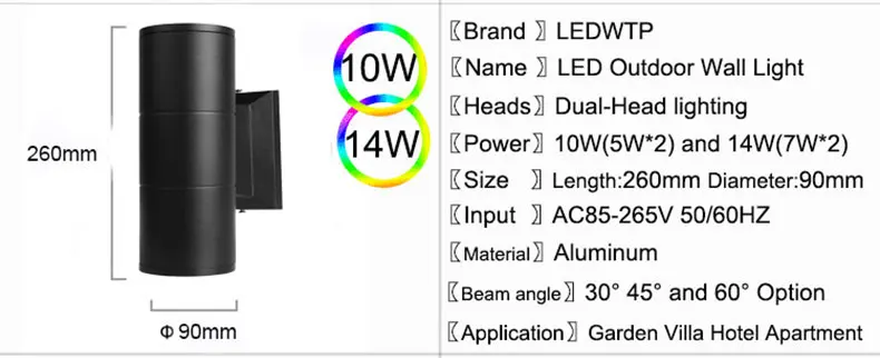 Современный жизин, водонепроницаемая зимняя обувь в стиле IP65 светодиодный промывная настенная лампа 6 Вт 12 Вт, 18 Вт, 36 Вт, 48 Вт COB CREE чип
