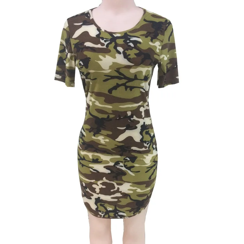 tight camo dress