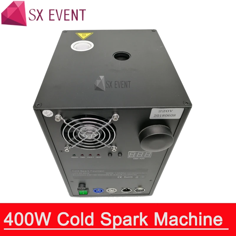 (4 шт + 10 Сумки) порошок 400 W Холодный Spark фейерверк Машина Dmx удаленного Управление бездымного сценический эффект Свадебные машинка FX