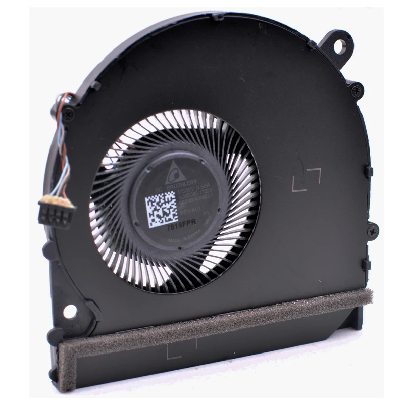 الأصلي دلتا ND55C05-17E22 DC5V 0.50A محمول المدمج في وحدة المعالجة المركزية مروحة تبريد