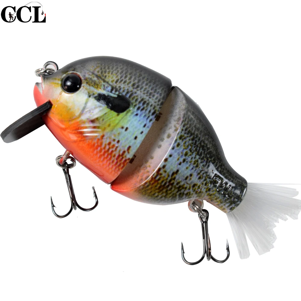 2 Jointed 4inch 29g Walk Gill with Carbon Fiber Lip Bristle Tail