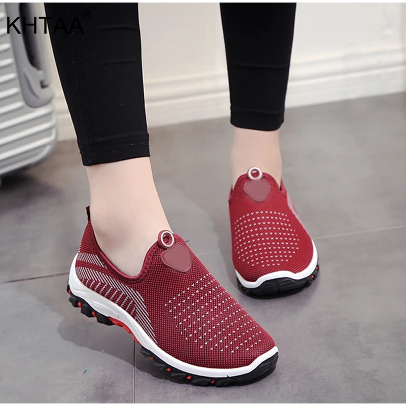 

Autumn Plus Size Flat Platform Ladies Shoes Air Mesh Fashionable Breathable Loafers Slip On Mixed Colors 2018 Women's Footwear