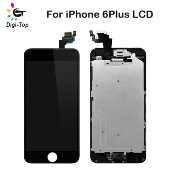 

Digi-Top 50Pcs/Lot Complete LCD AAA++For iPhone 6 Plus Touch Screen Digitizer Assembly Replacement Home Button+Camera+ Free DHL