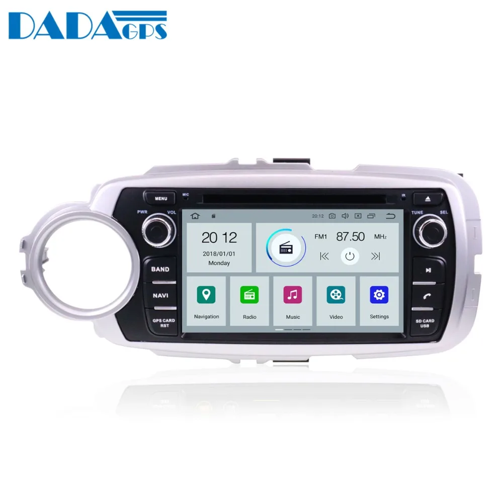 Автомагнитола PX5 мультимедийный DVD плеер с GPS навигацией Android 9 0 4 + 32 ГБ для Toyota Yaris