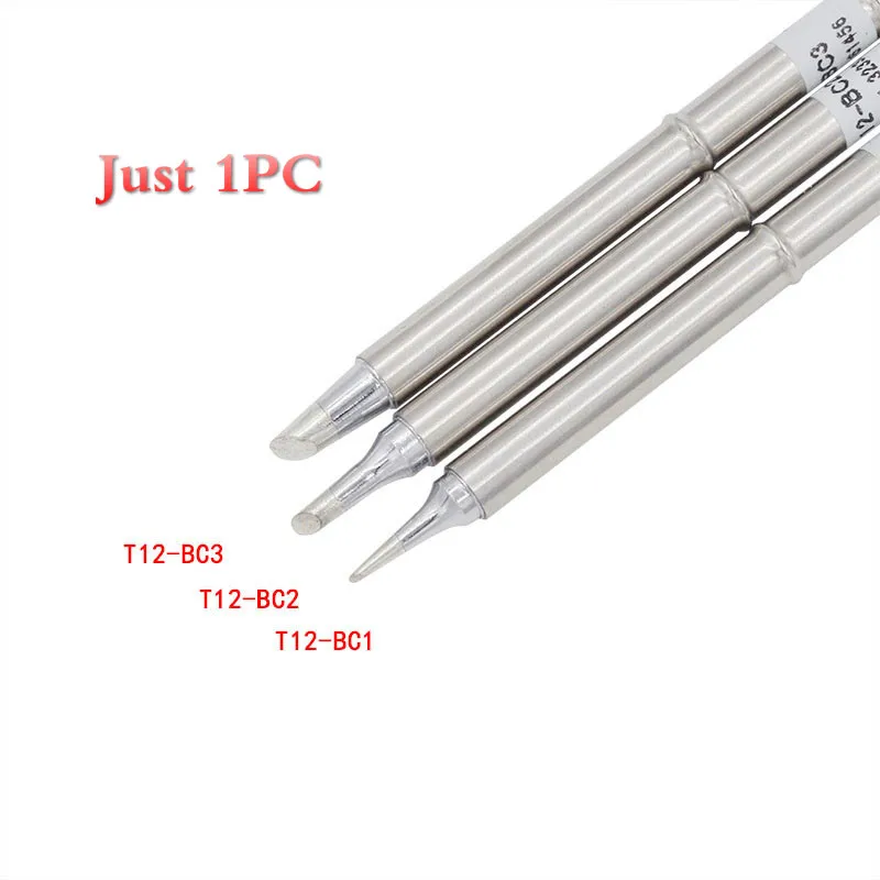 

1PC Solder Iron Tip T12 Series for Hakko Soldering Rework Station FX-951 FX-952 BCF3 C4 BC1 BC2 BC3
