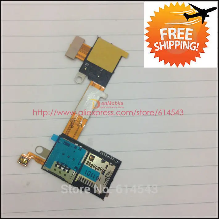 Устройство для чтения слотов SIM и Micro SD карт Sony Xperia M2 S50H D2303 D2305 держатель памяти