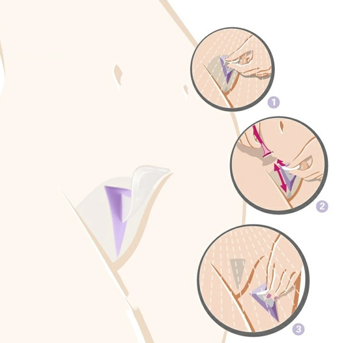Треугольная линия в форме сердца для женщин, девушек, женщин, бикини, приватный шаблон для бритья, бритва, секретный интимный инструмент для бритья