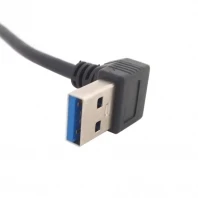 Направленность вниз правый угол 90 градусов USB3.0 USB 3 0 A вилка к Micro B вилке и левый