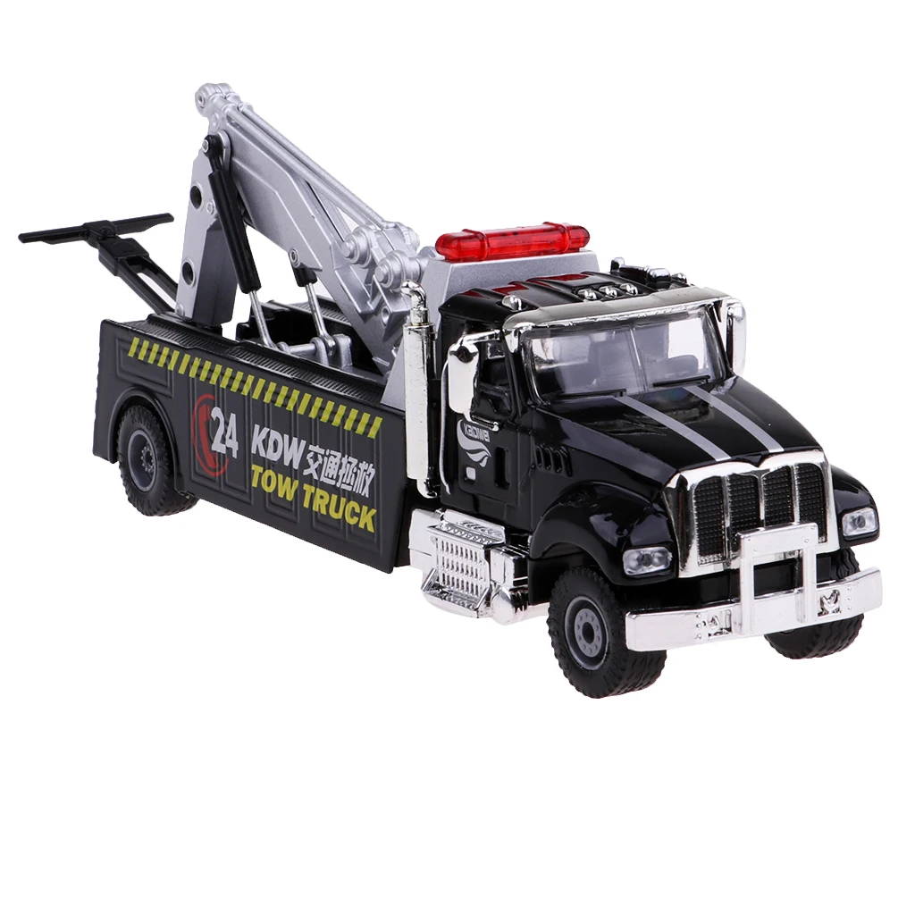 1/50 Diecast Tow Truck Model Toy Metal Wrecker Road Rescue Vehicle Model Truck Kids Gift