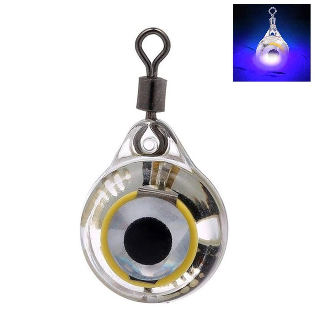

Led Eye Shape Deep Drop Squid Tools Electronic Flashing Underwater Battery Powered Fishing Lure Lamp Illuminous Emitting Light