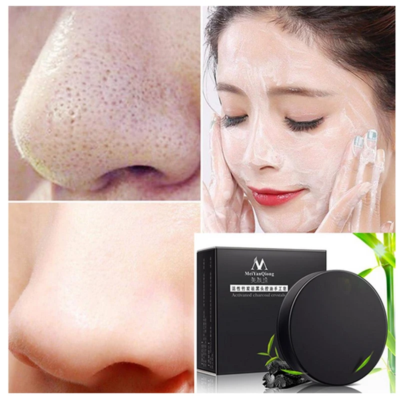

Handmade Soap Activated Charcoal Remove The Black Head Face Skin Whitening Oil-control Washing Facial Soap Skin Care