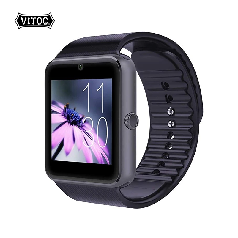 

Vitog High quality battery GT08 Bluetooth Smart Watch with SIM Card Health Watchs for Samsung iphone Smartphones Bracelet
