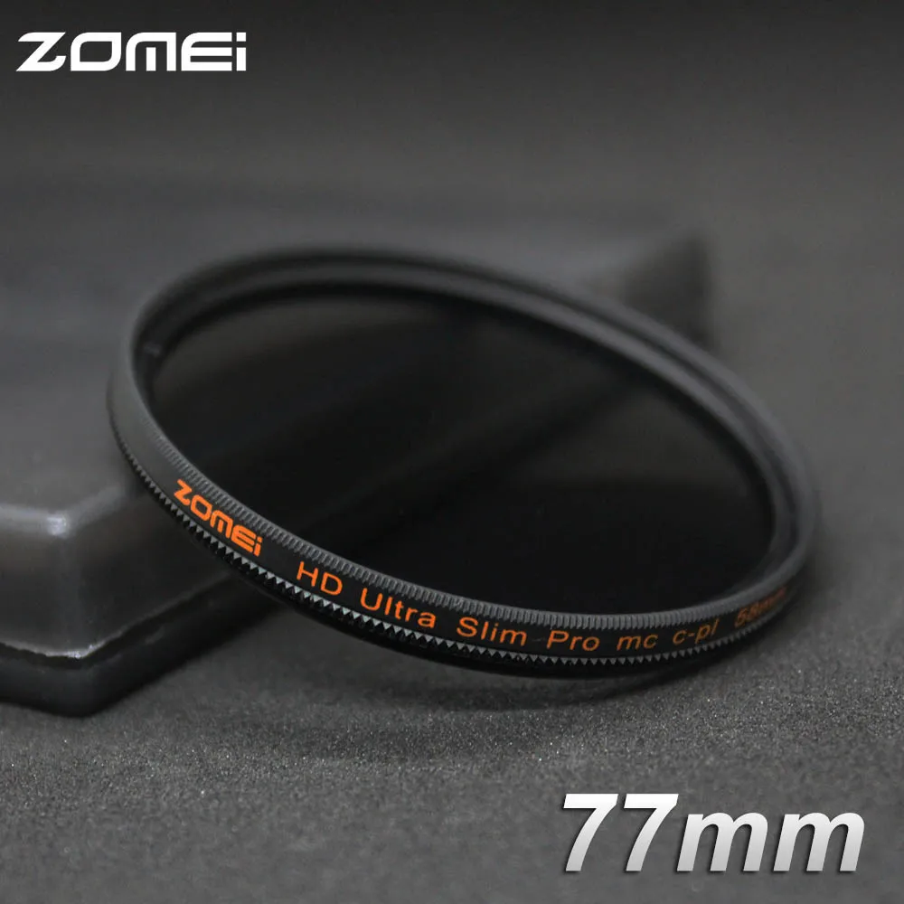 Zomei 77mm HD 18 Layer Super Slim Multi-Coated Circular Polarizer CIR-PL CPL Lens Filter Zomei 77mm HD 18 Layer Super Slim Multi-Coated Circular Polarizer CIR-PL CPL Lens Filter