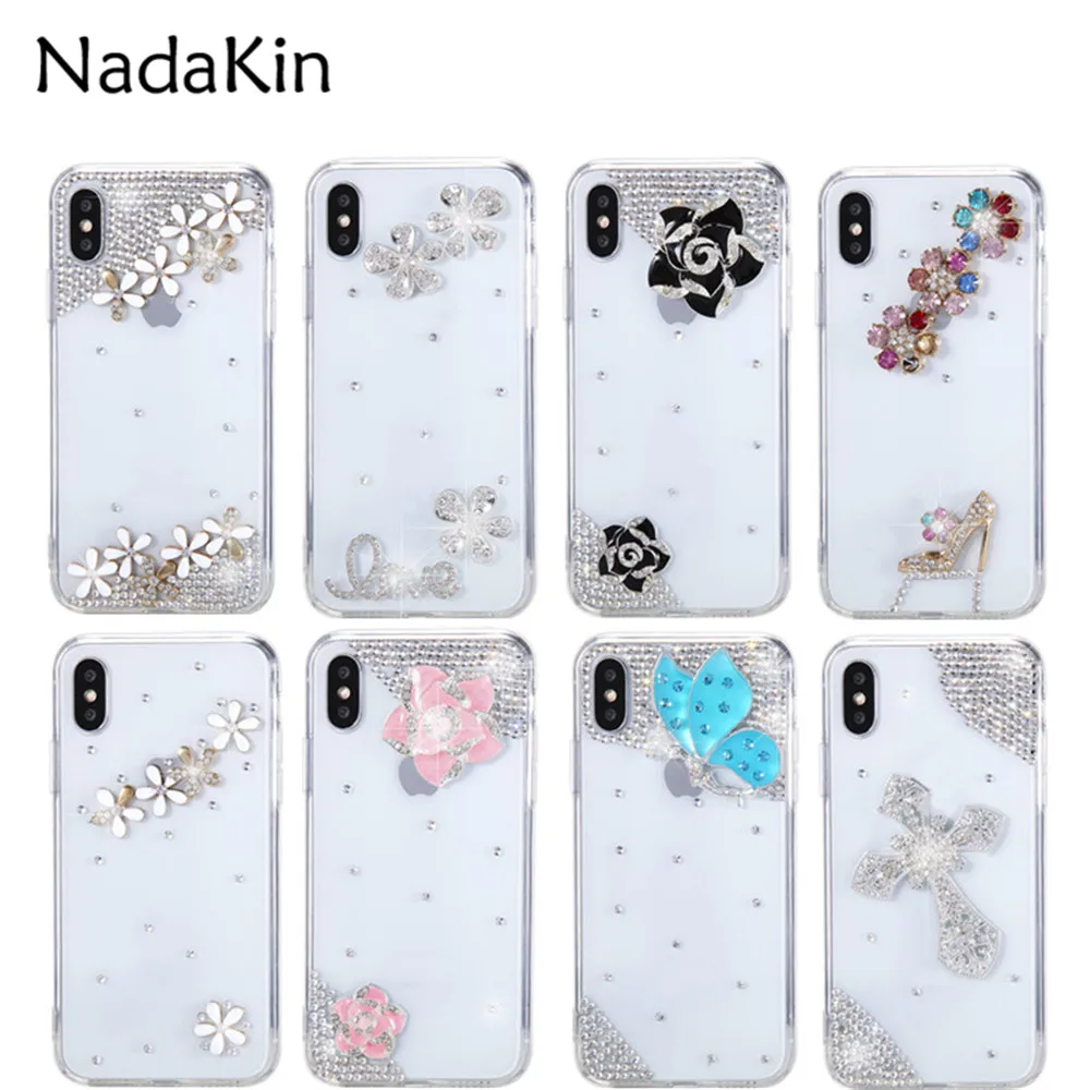 

Crystal Diamond Hybrid Hard PC Acrylic Clear Case Cover for Samsung Galaxy S6 S7 S8 S9 Edge Plus Note 5 8 9 C5 C7 C8 C9 C10 Pro