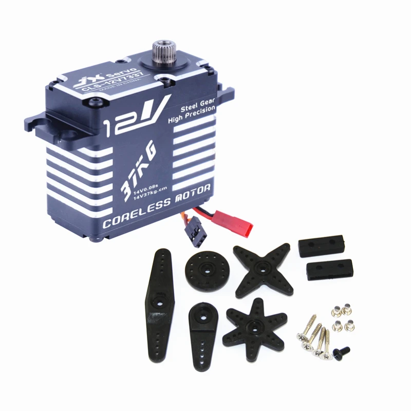 

JX Servo CLS-12V7337 37KG 12V High Precision Steel Gear High Voltage Servo