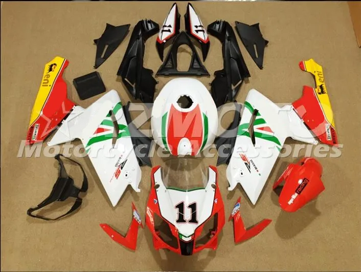 

New ABS motorcycle Fairing For Aprilia RS125 2006 2007 2008 2009 2010 2011 RS125 06 11 Injection Bodywor Red White V16