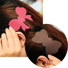 2 unids/lote Color Al Azar Adheridas Flequillo Fijos Seamless Magia Publicado Cartoon Peluquería Pelo Flequillo Flequillo Pegar Pad FT165