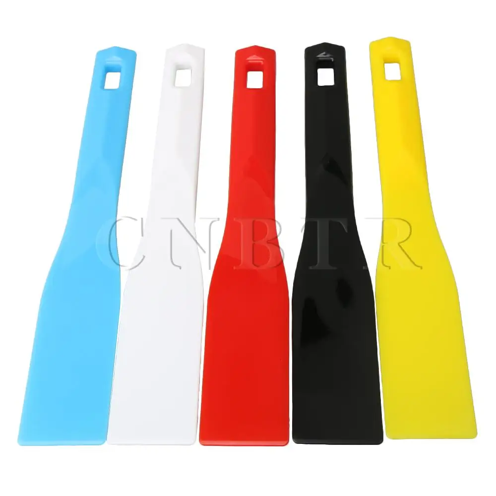 

CNBTR 5PCS 11.6x1.77inch Multicolor Plastic Printing Blade Ink Shovel Craft Accessories