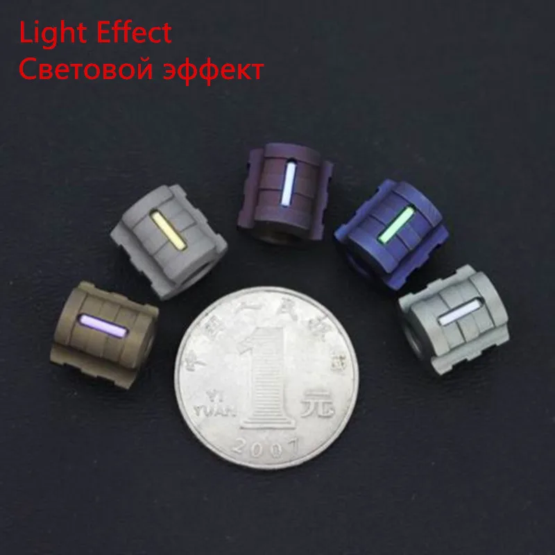 G Titanium Alloy Knife Beads Paracord With Tritium Gas Tube Knife Lanyard Rope Outdoor Parachute