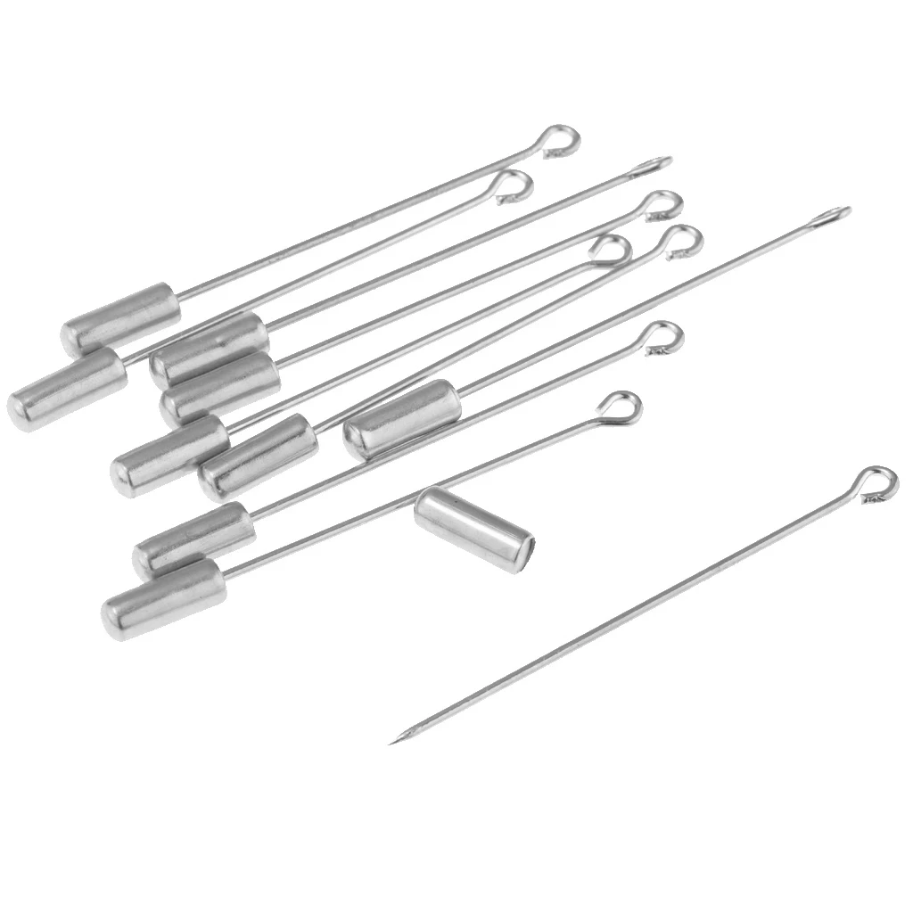 MagiDeal 20pcs Stainless Steel Long Needle Stick DIY Scarf Collar Lapel Pin Findings