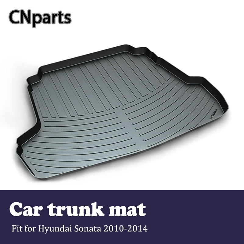 

CNparts Car Cargo Liner rear trunk mat For Hyundai Sonata 2010 2011 2012 2013 2014 Boot Waterproof Anti-slip mat Accessories