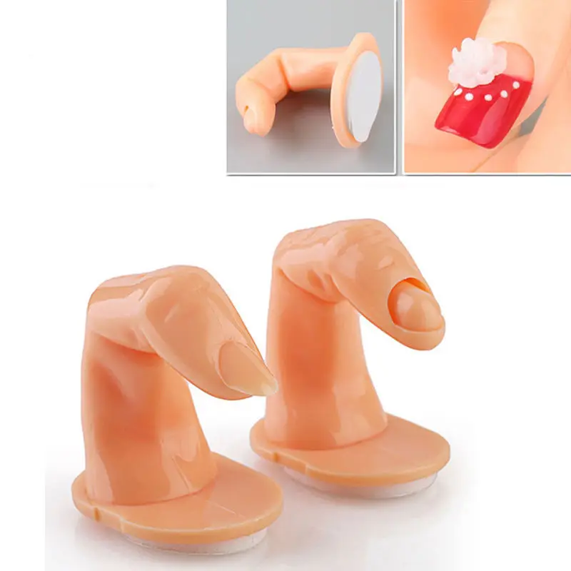 

5Pcs Nail Art Practice Fingers Model Fake Fingers For Hand Manicure Nail Art Training Adjustable Display Tools
