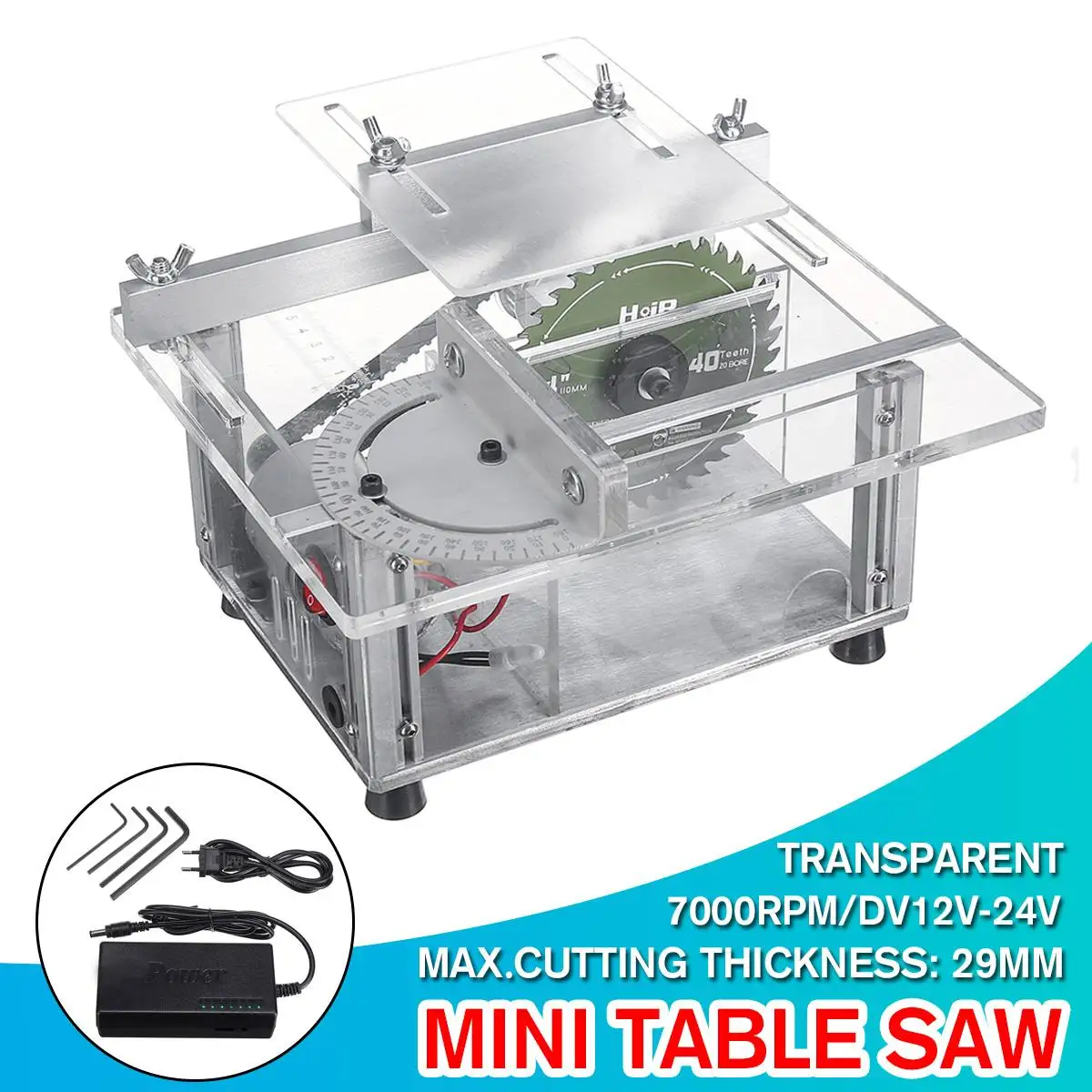 Portable 7000rpm Mini Table Saw Handmade Woodworking Bench Saw Diy