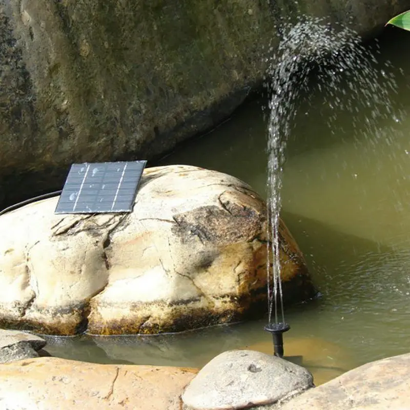 ZINUO Солнечный фонтанный насос 200л/ч водяной насос на солнечной энергии насос для мини фонтана для сада, бассейна, пруда, аквариума