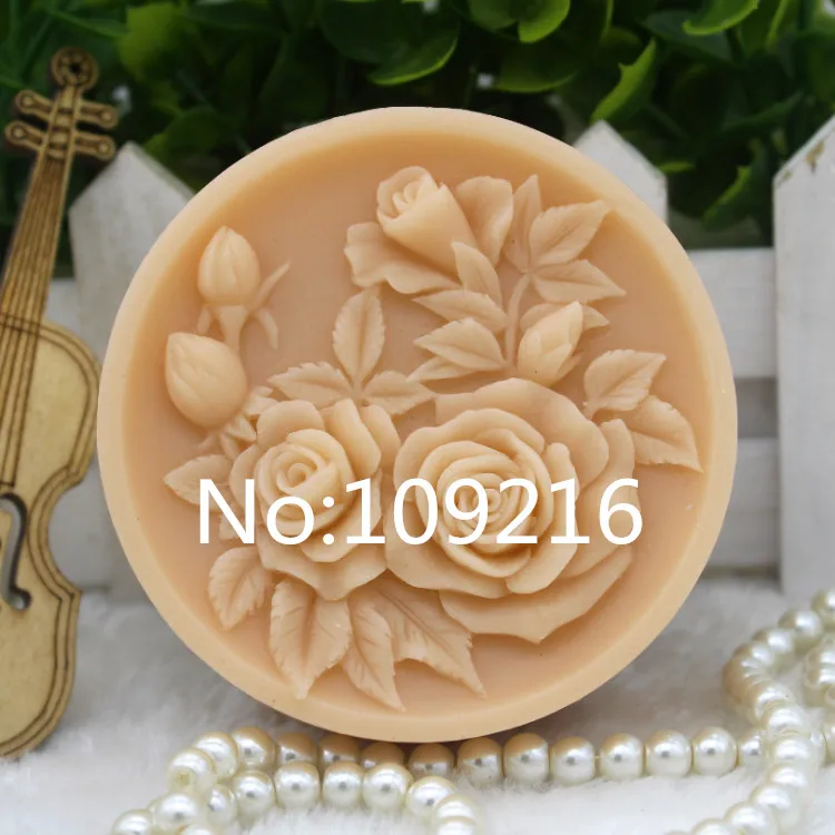 

New Product!!1pcs Flowers (zx316) Food Grade Silicone Handmade Soap Mold Crafts DIY Mould