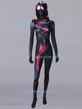 

Venom Gwen Costume 3D Print Spandex New Spider-Girl Gwen Cosplay Fullbody Zentai Suit Halloween Catsuit Adult/Kids/Custom Made