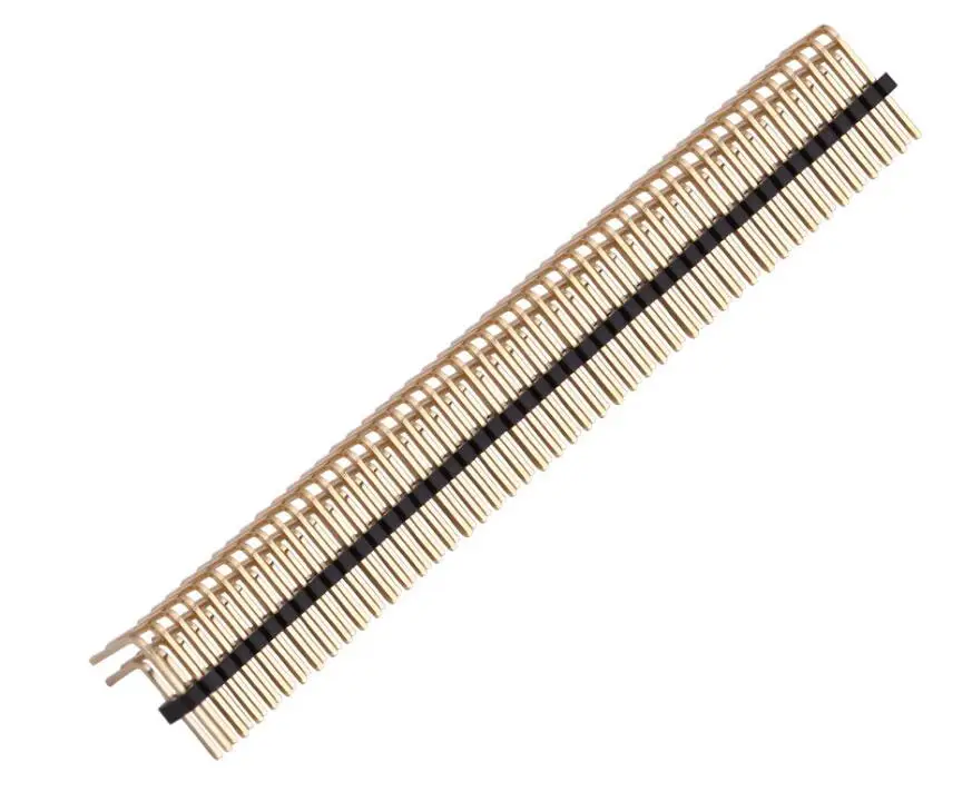 5 шт. позолоченный шаг 1 27 мм 2x50 Pin 100 двухрядный правый угол штыревой разъем |