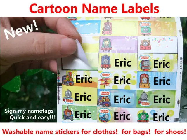 Free shipping 2013 New Colour name Stickers washable labels for clothes!for children gift! for ...