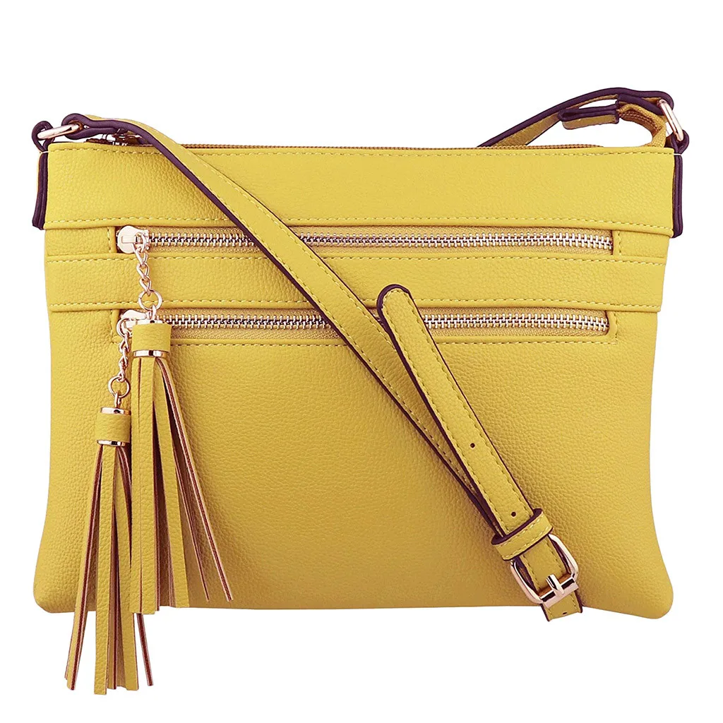 أزياء المرأة سستة حقيبة ساعي السيدات شرابة بو الجلود الكتف Crossbody أكياس الهاتف حقيبة حقائب torebki damskie 2019 جديد أزياء المرأة سستة حقيبة ساعي السيدات شرابة بو الجلود الكتف Crossbody أكياس الهاتف حقيبة حقائب torebki damskie 2019 جديد